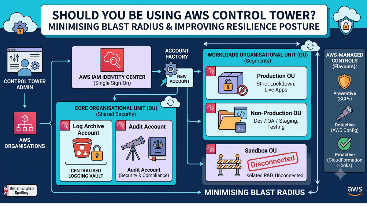 AWS Control Tower governance visual